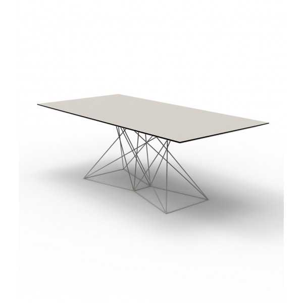 FAZ Large Stainless Steel Dining Table (200x100x72 cm) - Vondom