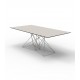 FAZ Large Stainless Steel Dining Table (200x100x72 cm) - Vondom