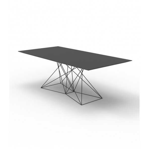 FAZ Large Stainless Steel Dining Table (200x100x72 cm) - Vondom