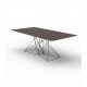 FAZ Large Stainless Steel Dining Table (200x100x72 cm) - Vondom