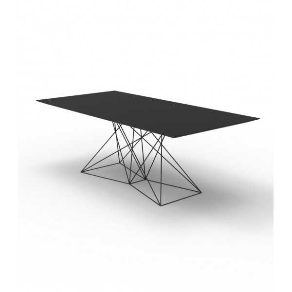 FAZ Large Stainless Steel Dining Table (200x100x72 cm) - Vondom