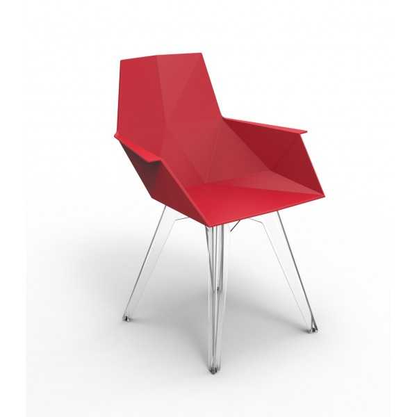 FAZ Chaise avec accoudoirs Vondom - rouge