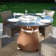 FUSION MEDIUM GAZ - Table Brasero Plancha au Gaz 8 couverts - VULX