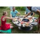 FUSION LOW BOIS & GAZ - Table Basse Plancha Barbecue 8 Places