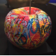 Apple Graffiti Sculpture bull & Stein