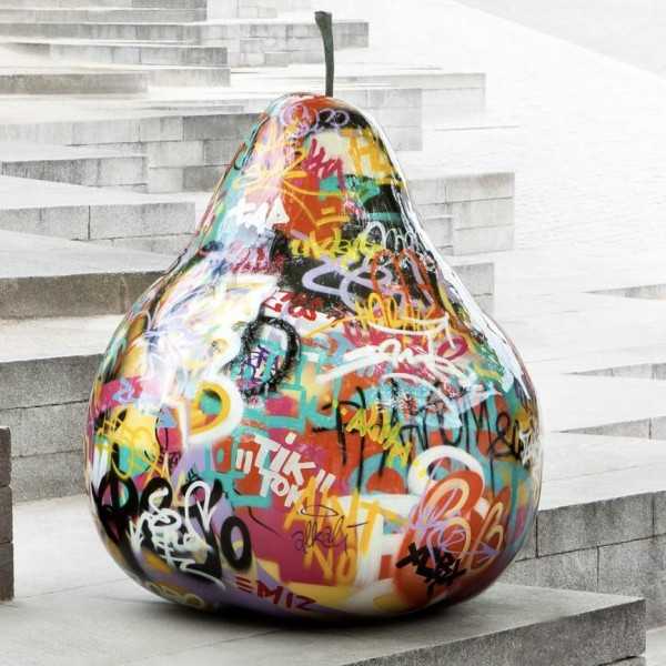 Pear Graffiti 120 Sculpture Poire XXL Bull & Stein