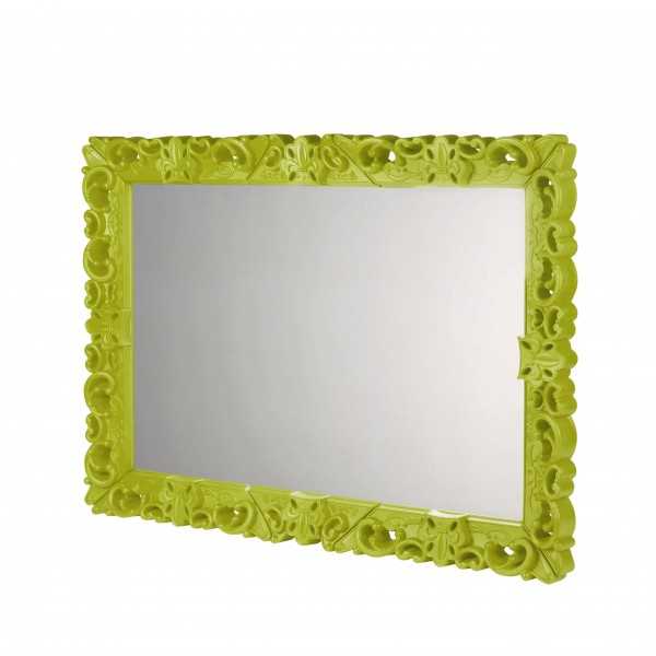 MIRROR OF LOVE XL Lime Green Miroir Neo Baroque XXL Rectangulaire 223 x 162 cm