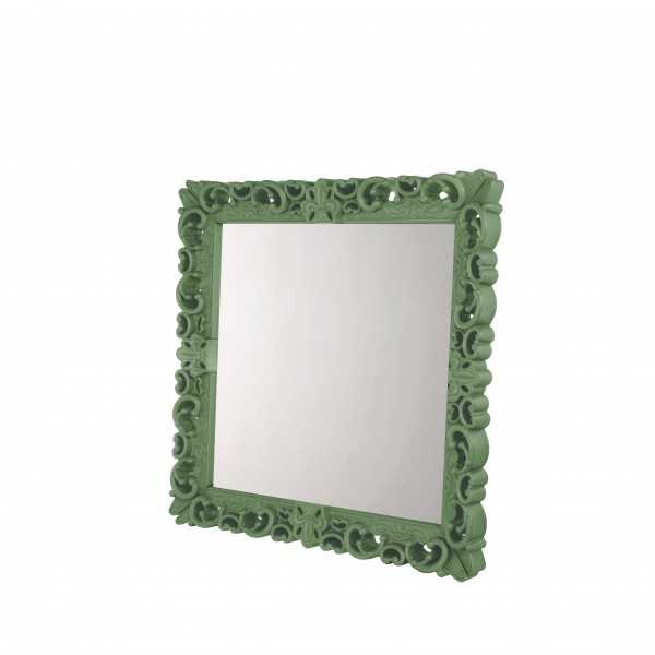 MIRROR OF LOVE L Malva Green Grand Miroir Neo Baroque Design Carré