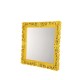 MIRROR OF LOVE L Saffron Yellow Grand Miroir Neo Baroque Design Carré