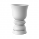 Vase forme pièce d'échec suave planter 65 cm blanc