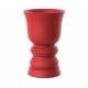 Vase forme pièce d'échec suave planter 65 cm rouge