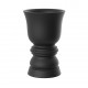 jardinière forme pièce d'échec suave planter 65 cm noir