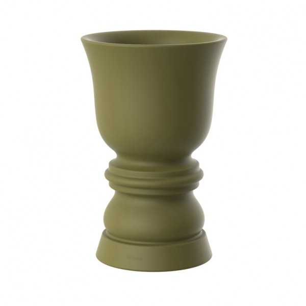 Planter form chess piece suave planter 25 inches khaki