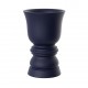 Vase forme pièce d'échec suave planter 65 cm bleu foncé