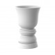 flower pot form chess piece suave planter 25 inches ice