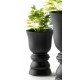 Lot Vases forme calice noir