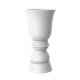 flower pot XXL chess piece form suave planter 60 inches white