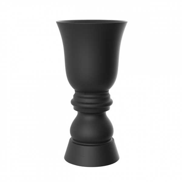 flower pot XXL chess piece form suave planter 60 inches black