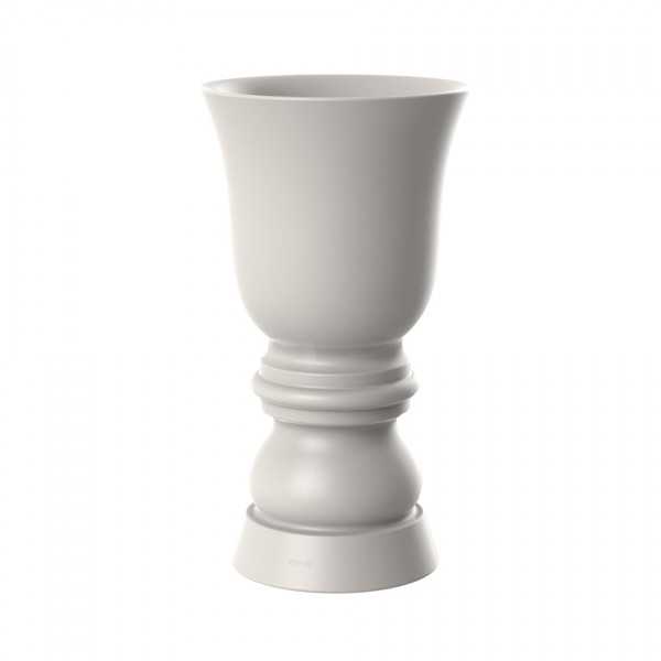 40 inches Cup Shaped Glossy Vase ecru