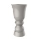 flower pot glazed XXL chess piece shape suave planter 60 inches ecru