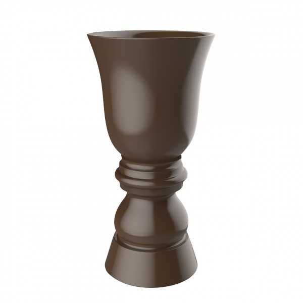 planter laquered XL chess piece form suave planter 60 inches bronze