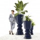 SUAVE PLANTER laquered blue