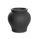 Large Curved Shape Planter noir