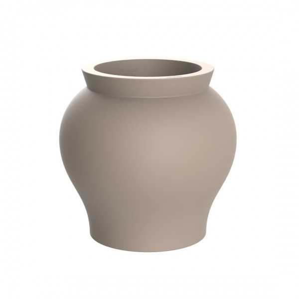 Large Curved Shape Planter taupe