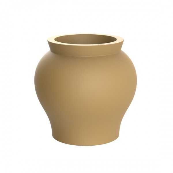 Large Curved Shape Planter beige