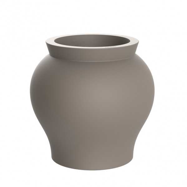 XL Flower Pot Curved Shape écru