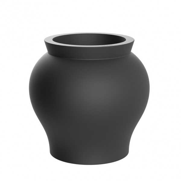 XL Flower Pot Curved Shape black