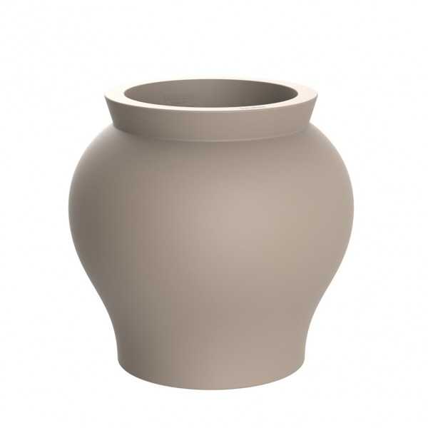 XL Flower Pot Curved Shape taupe