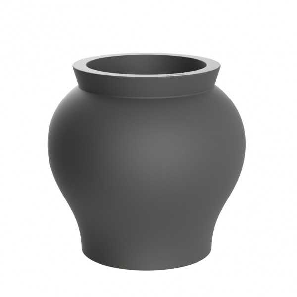 XL Flower Pot Curved Shape anthracite