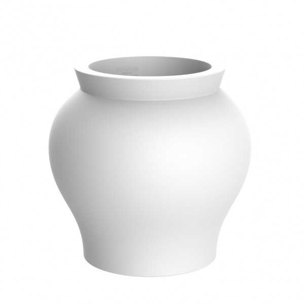 XL Flower Pot Curved Shape white