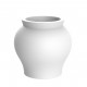 XL Flower Pot Curved Shape white