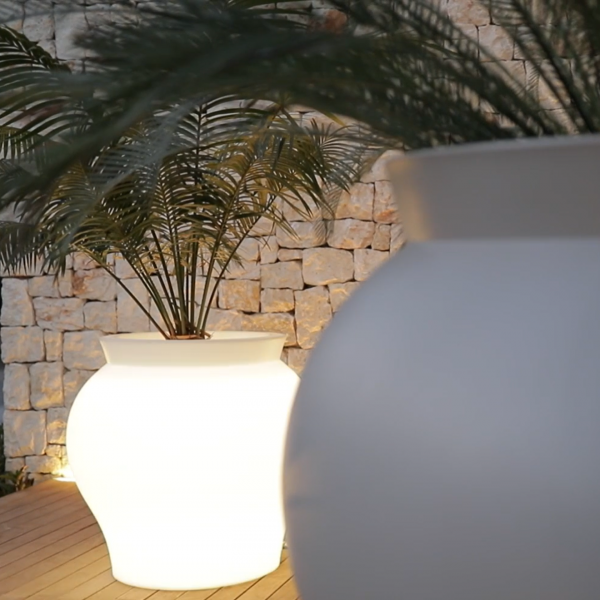 Lighted Curved Shape Pot XL