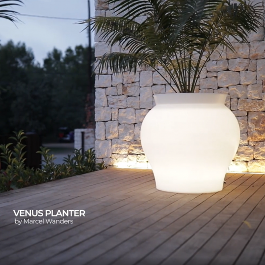 Jarre Extérieure Géante avec Lumière Multicolore BLOW Pot 75 RGB