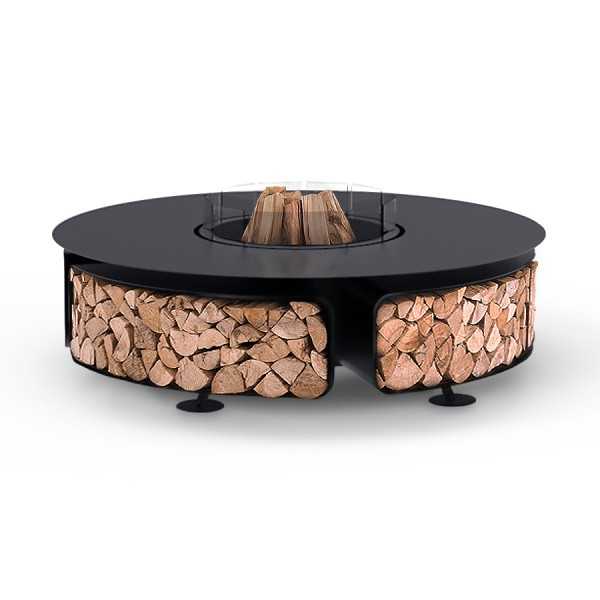 Circular Fire Pit - Outdoor Wood Burning Luxury Fire Pit GIRO 135 - Firatini