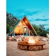 Wood Burning Fire Pit 200 cm - GIRO - Luxury Outdoor Living - Fire Pit For Outdoor Spaces