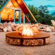 Large Size Round Fire Pit - Giro 200 - Ø 2000mm - Round Shape Fire Pit - Firatini