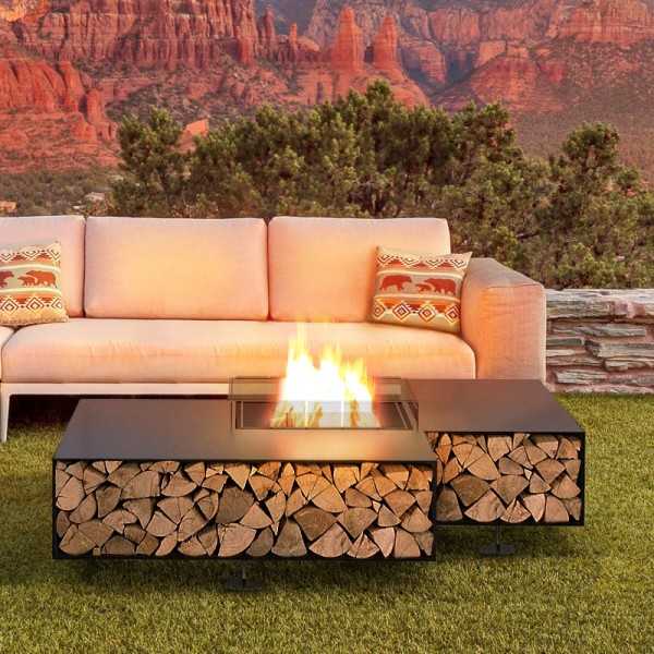 SQUARTE 175 High-end Brazier - Large Square Fire Pit Outdoor Use