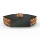 High-End Fire Pit HEXA 150 - Modern Hexagon fire pit