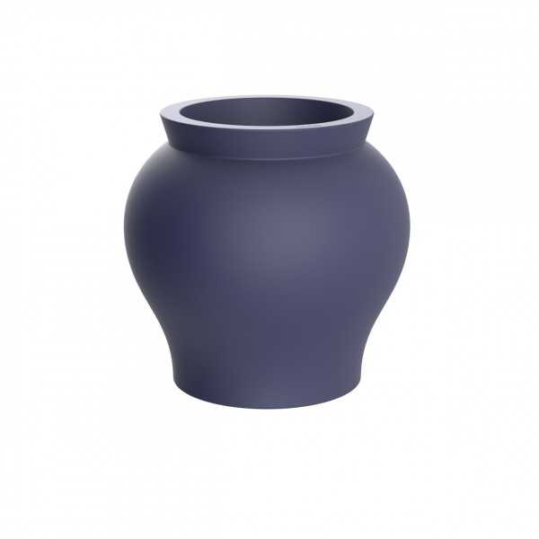 Vase Vernis Courbé bleu