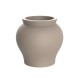 Vase Vernis Courbé taupe