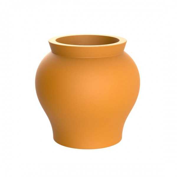 orange Vase Vernis Courbé