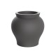 Vase Vernis Courbé anthracite