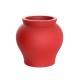 Vase Vernis Courbé rouge