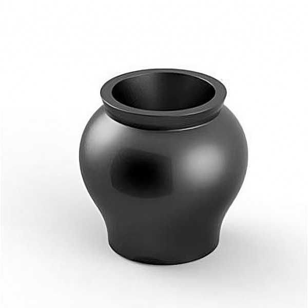 Vase Vernis Courbé noir