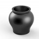 XL Planter Curved Shape laquered black