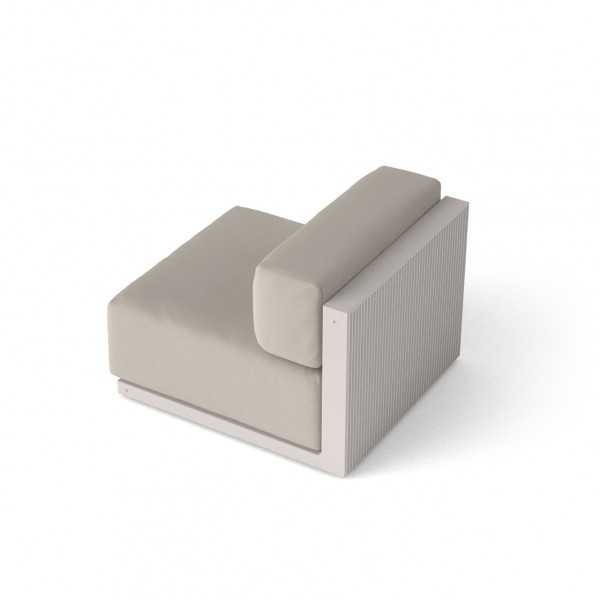 Sofa without armrest design ecru